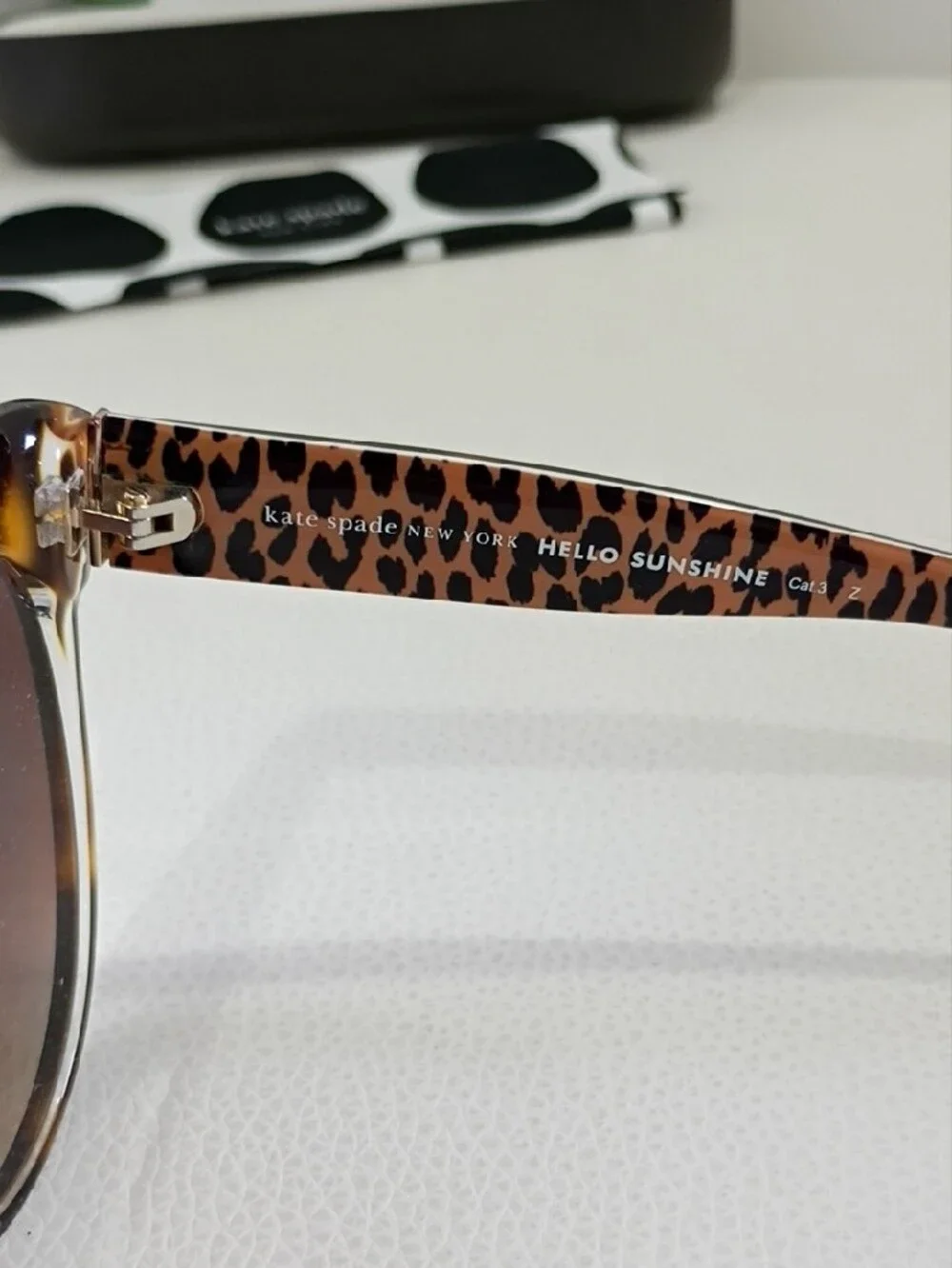 kate spade Tortoiseshell Cat Eye Sunglasses with Brown Gradient Lenses